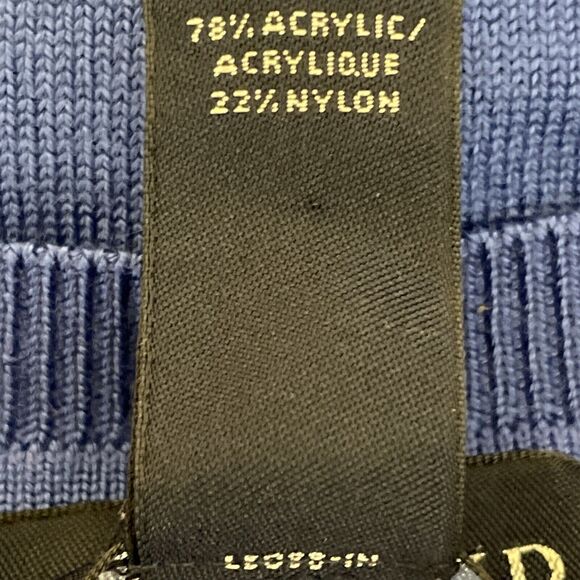 Lands' End Sweater Vest Mens Size XL Solid Blue Golf Preppy Grandpa Classic - Picture 6 of 9